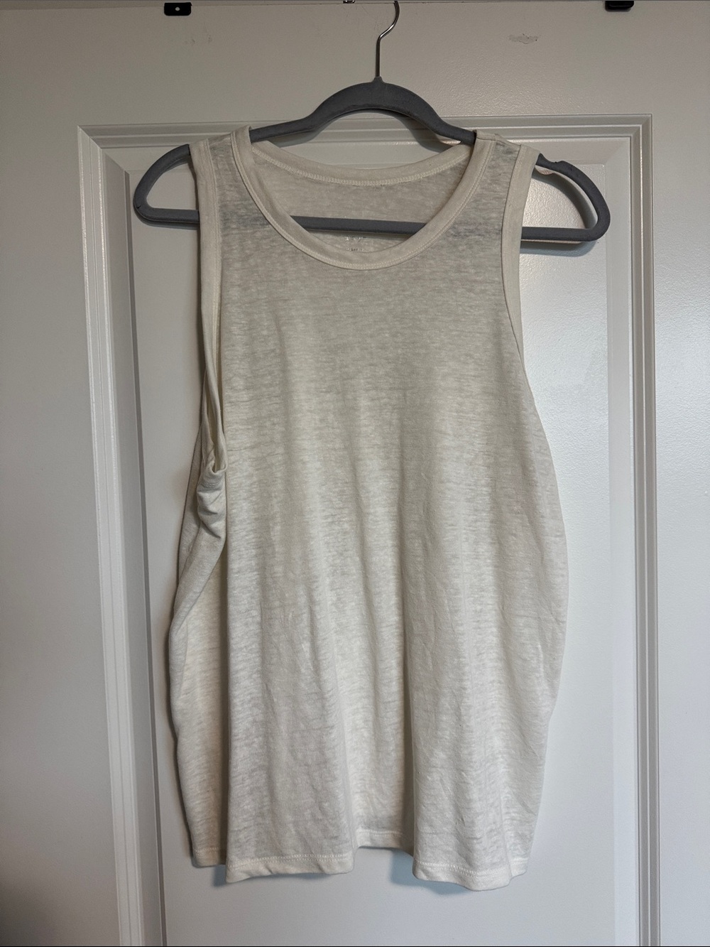 a new day White Sleeveless Tank Top - Lightweight Layering